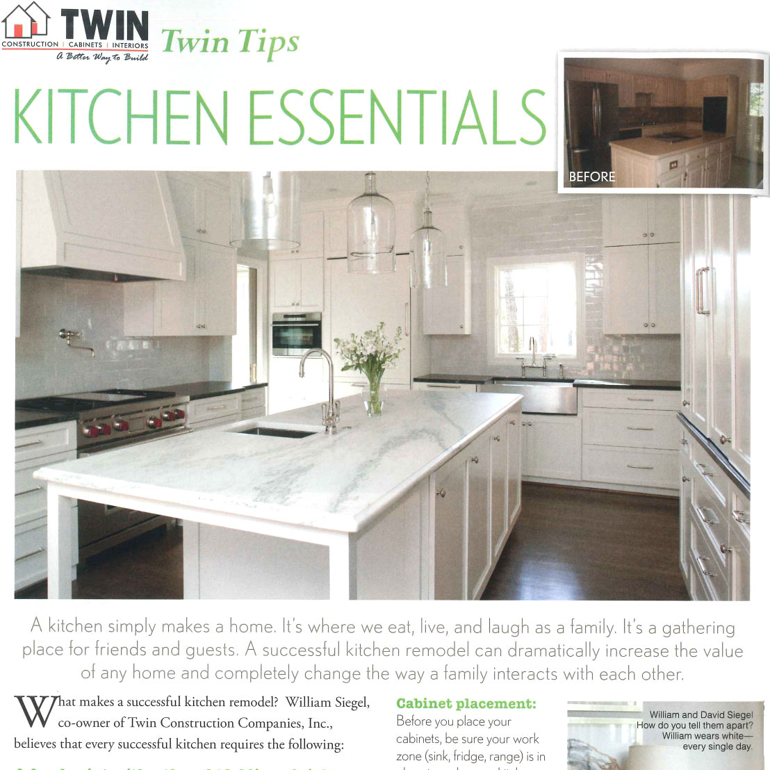 Twin Tips: Kitchen Essentials