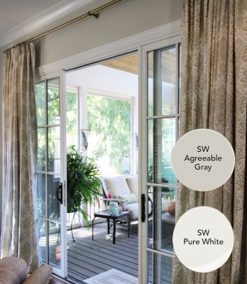 Sherwin Williams Agreeable Gray and Pure White