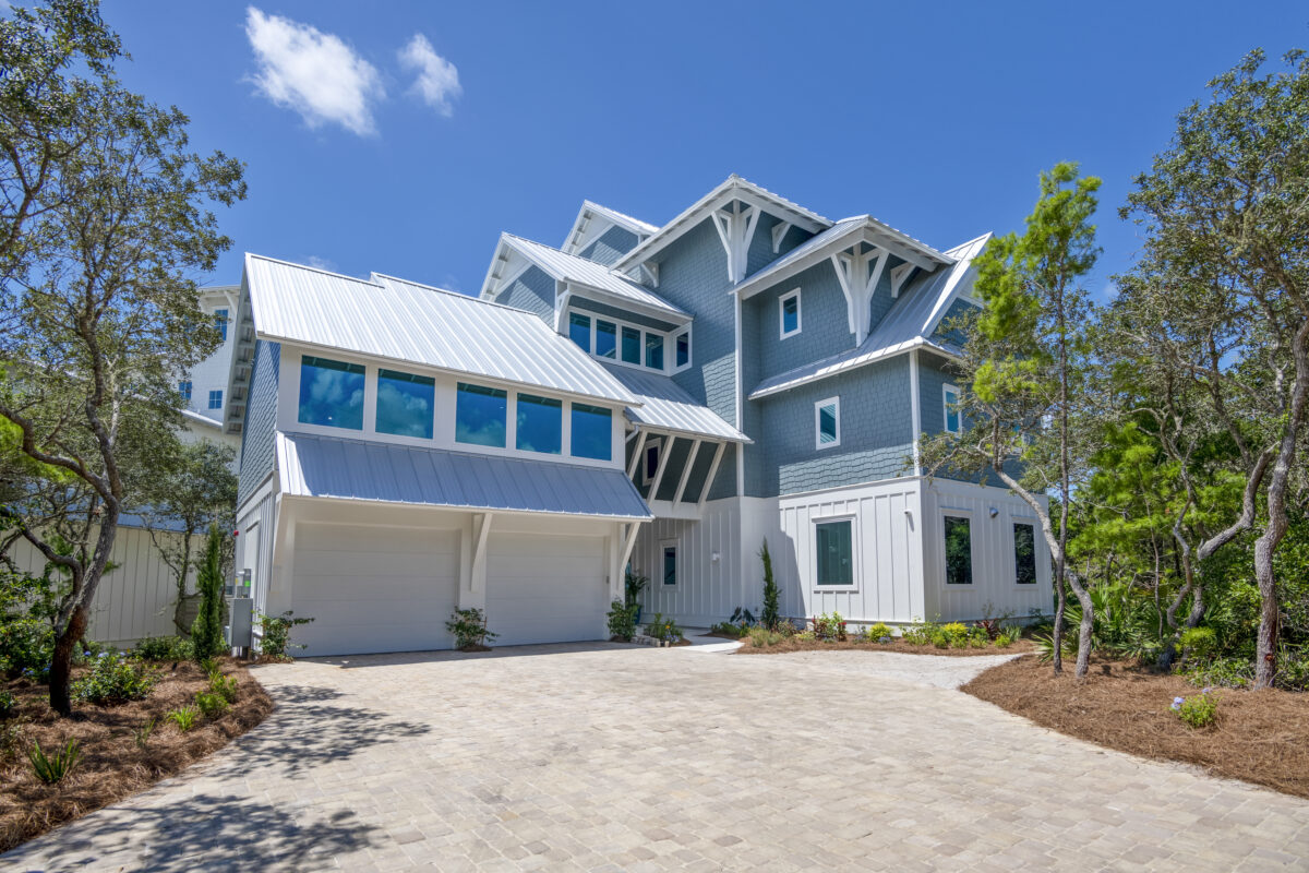 Blue Mountain Beach Custom Home | Twin Construction Plan:<em> Crystal Tucker</em> Design: <em>Laurie Fulkerson </em>