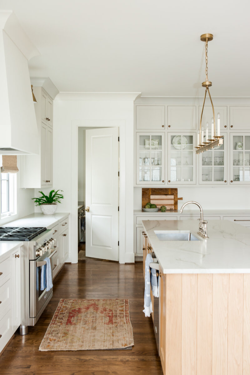 Modern Colonial Kitchen with White Oak Cabinets | Homewood, Alabama | Twin Construction 