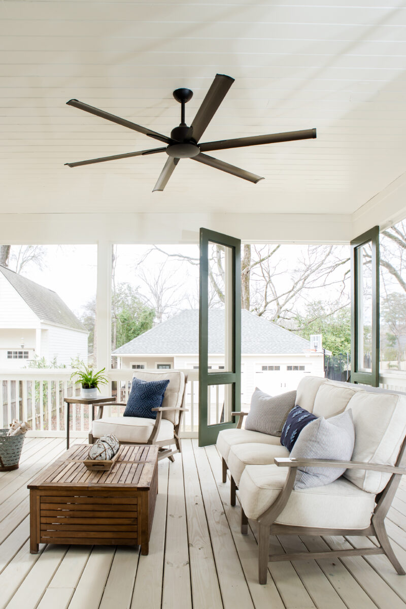Modern Colonial Screened Porch | Twin Construction 