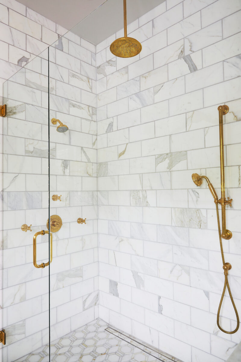 Marble Primary Bathroom Shower | Twin Construction 