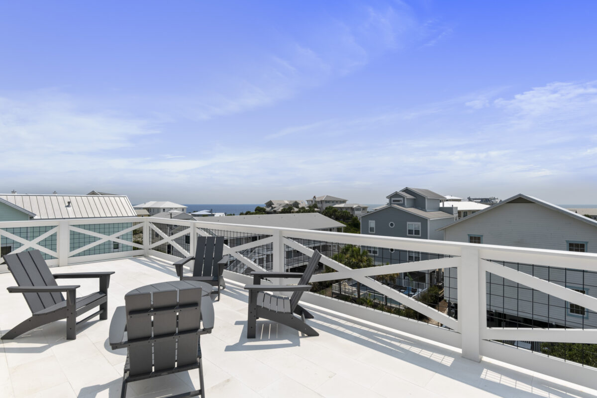 Deck View of Grayton Beach Custom Home | Twin Construction 