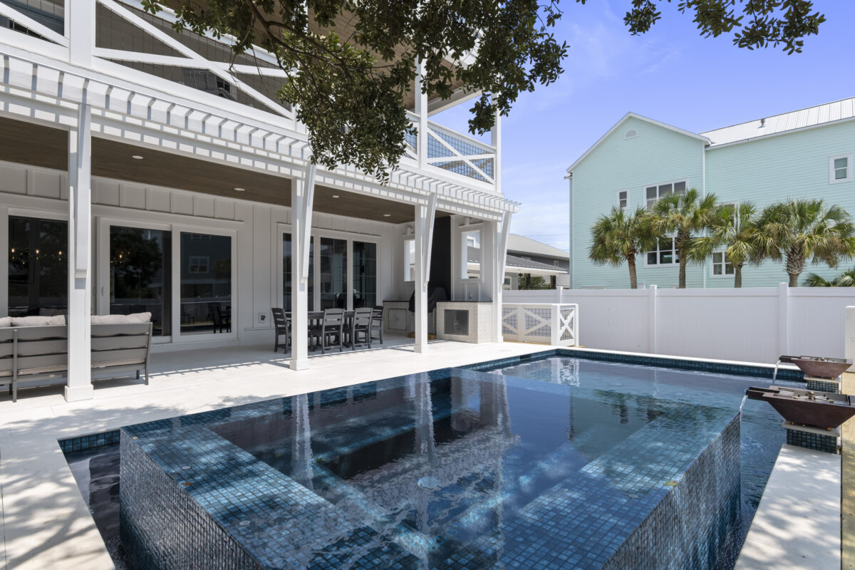 Deck View of Grayton Beach Custom Home | Twin Construction 