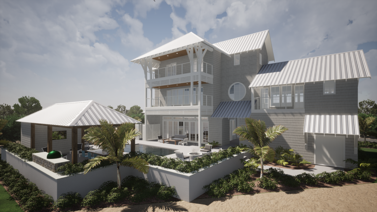 3D Rendering of Beach House in Blue Mountain Beach