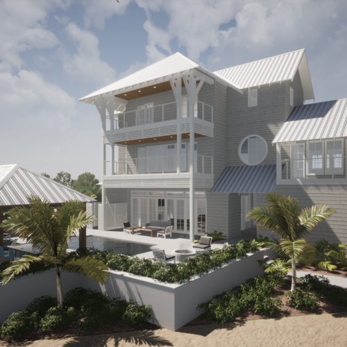 3D Rendering of Beach House in Blue Mountain Beach