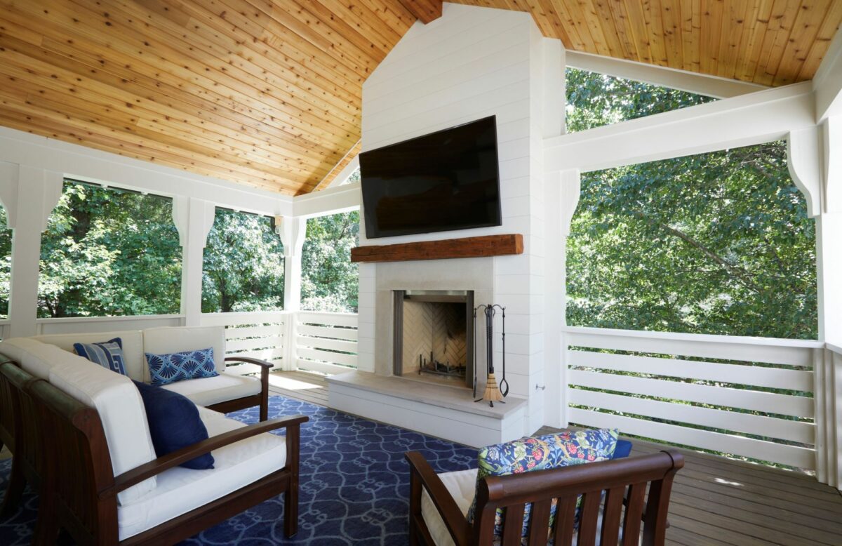 Cedar Roof Porch | Twin Construction