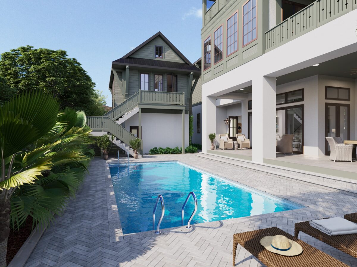 Outdoor Pool Area | Twin Construction