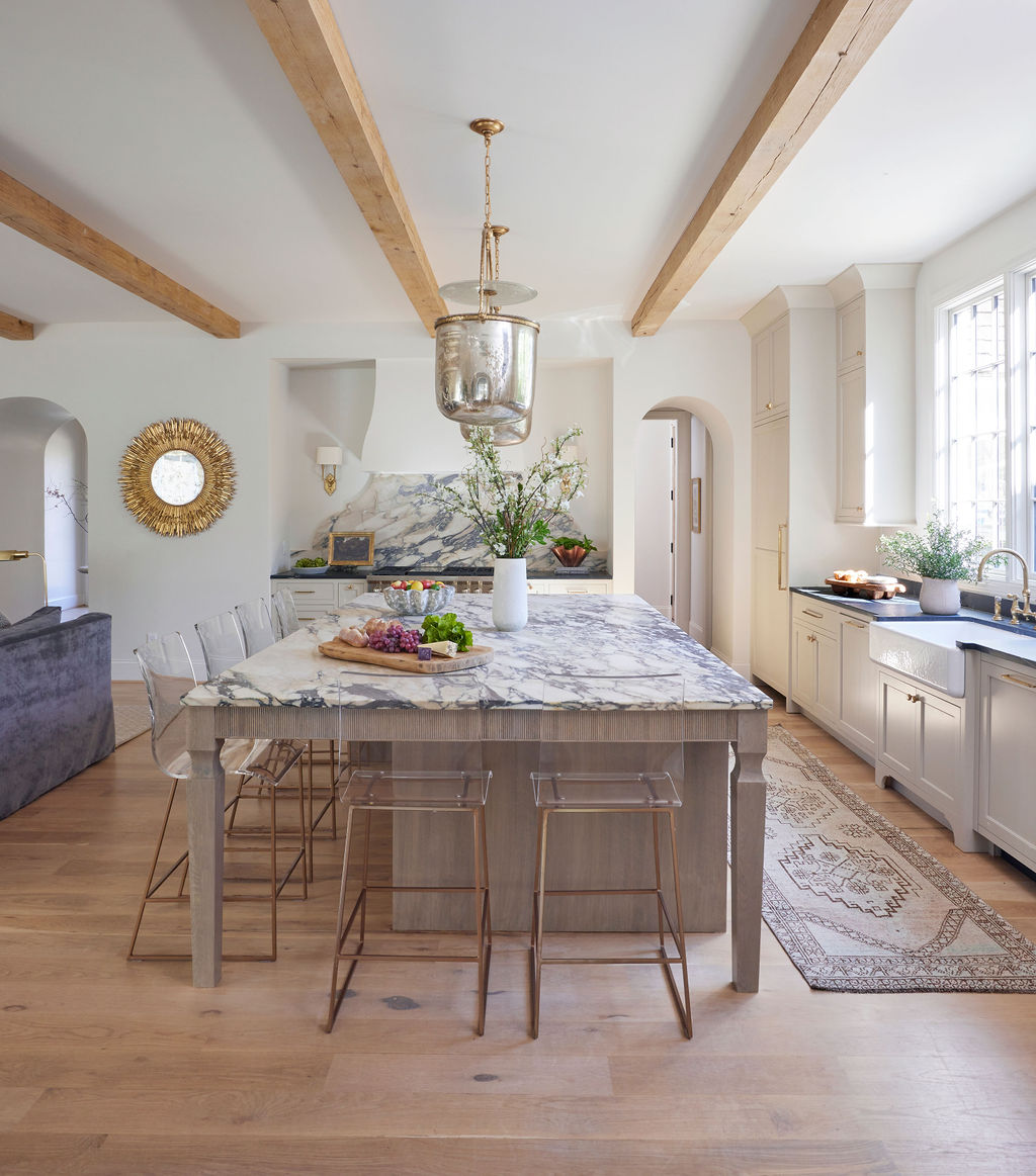 Large Kitchen Island with Marble | Twin Construction