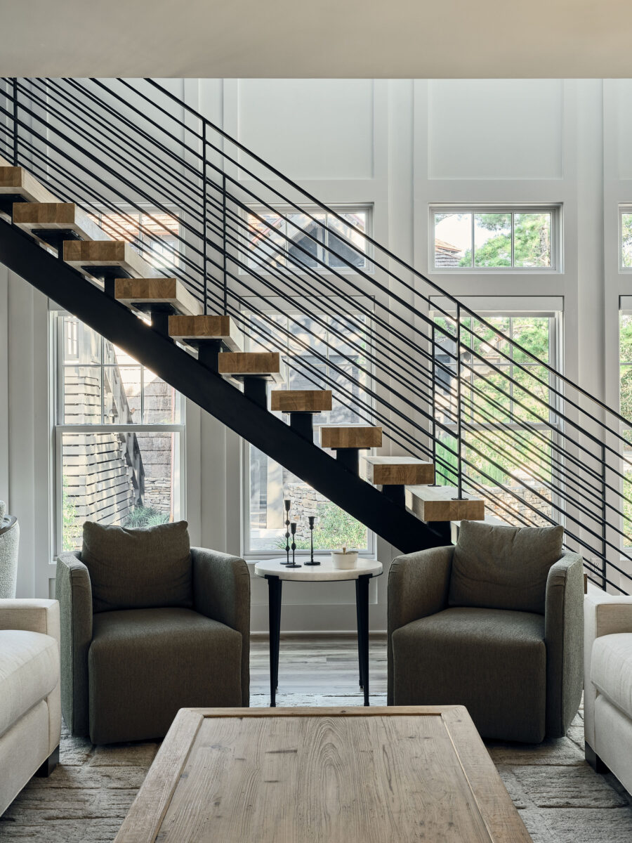 Custom Steel and Wood Staircase | Twin Construction
