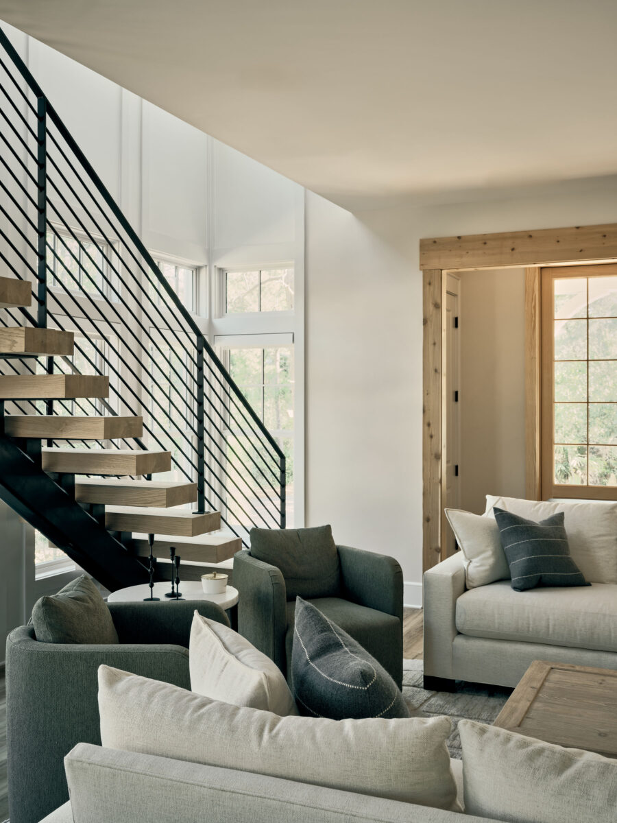 Steel and Wood Floating Staircase | Twin Construction